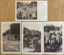 4 x CPA de 1917: KOCZENICZY-WOLHYNIEN. Enfants & Femmes à WOŁYŃ [ŁÓDŹ], Pologne
