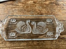 Plat à Cake en Verre Décor