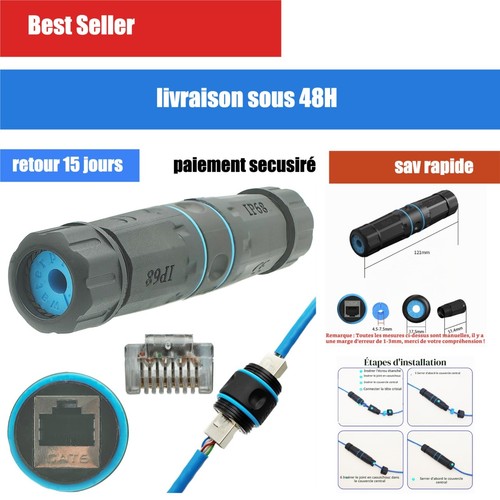 Coupleur rj45 étanche ip68 - coupleur,