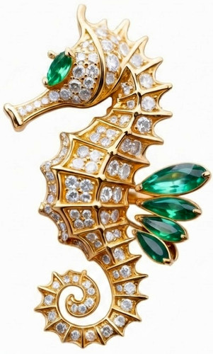 Broche poisson chevalier - broche, poisson-chevalier