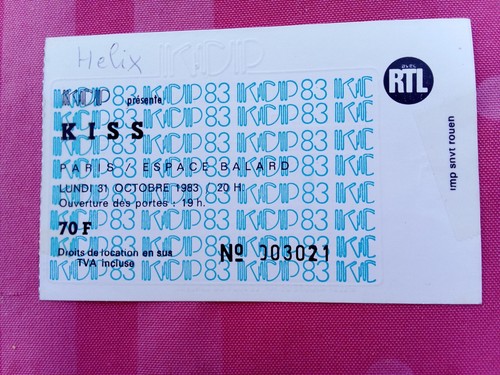 Kiss billet concert - kiss,