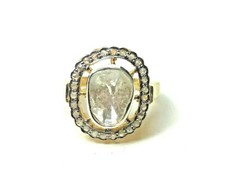 Naturel Polki Bague Diamant