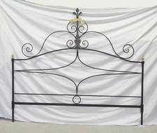 Tête De Lit Matrimoniale En Fer Forgé Artisanal Vintage Design 53 CH