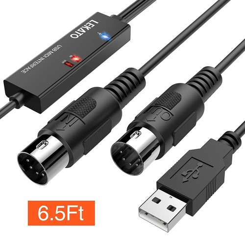 Lekato usb midi - midi, cable,