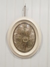 Ancien cadre ovale vitre