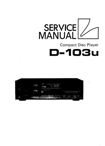 Service manuel instructions - service,