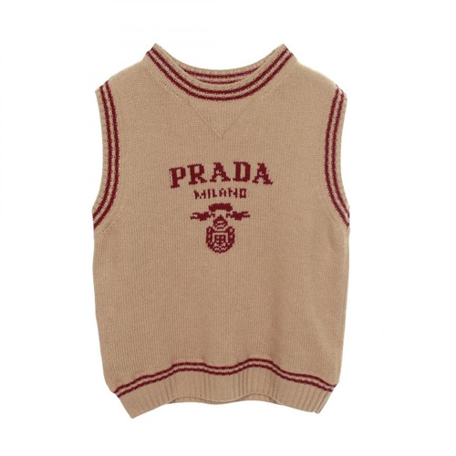 Gilet tricot prada laine - gilet,