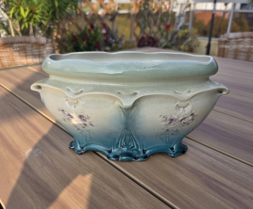 Jardinière barbotine vintage