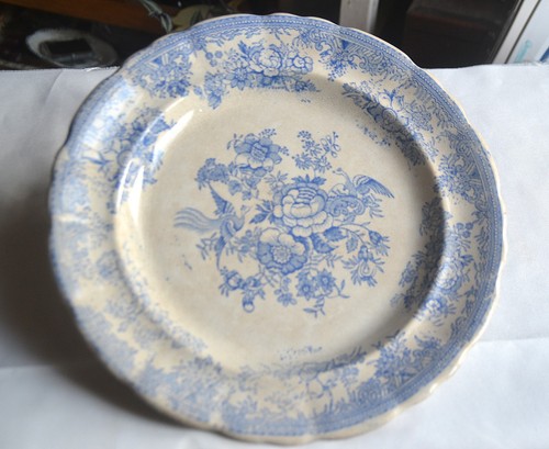 Assiette céramique bleue - assiette,
