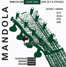 Galli PHB90CM Octave Mandole Cordes, M Jauge 014 048. Fabriqué En Italie