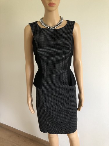 Robe noire pois - robe, blancs