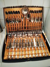 Ancienne Ménagère Achille Princet Métal 49 Pièces Argenté