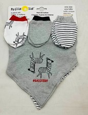 Lot de 3 bavoirs/3 mitaines