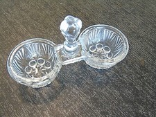 Saleron ancien en verre, sel