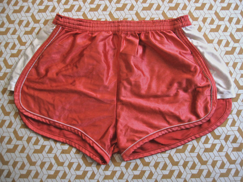 Short polyamide rouge vintage - short,