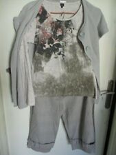 ENSEMBLE 3 PIÈCES COP COPINE&TERRE DE MARINS DANS LES TONS DE GRIS TAILLE 38/40