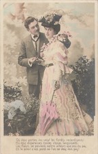 CP MOUSTACHU FEMME ELEGANTE