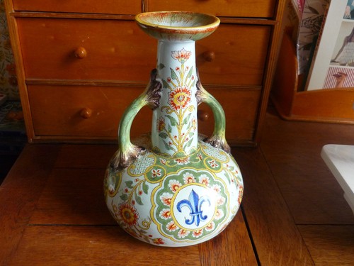 Joli vase deux anses en - vase,