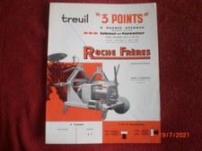  ANCIEN  PROSPECTUS   PUBLICITAIRE   TREUIL  + CHARRUE  -  ROCHE   FRERES -