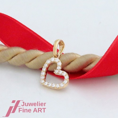 Pendentif cœur brillant - , avec