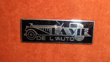 Porte-clés  ou partie de PC Plaque émaillée 55 mm long - Hispano Suiza - Cigogne