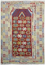 Tapis Kilim Ancien Tissé À
