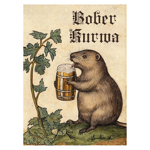 Affiche vintage beaver ale - vintage,
