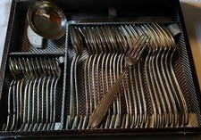 Ménagère 36 pieces + 1 Louche Métal Argenté orfèvrerie Apollo