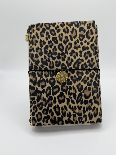 Carnet cuir léopard - carnet,