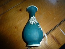 Ancien vase décor fleur, signature tulipe