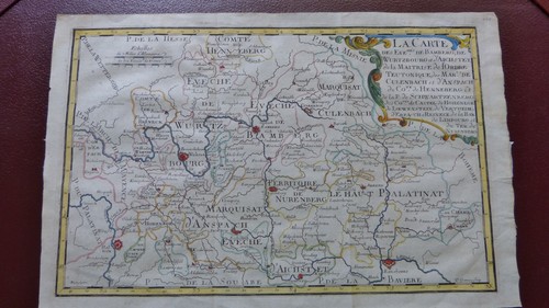 Ancienne carte geographique - ancienne,