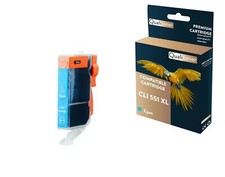 QUALITONER  1 Cartouche compatible pour CANON CLI 551XL Cyan