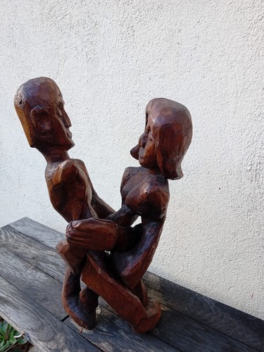 Sculpture bois sculpte - , en