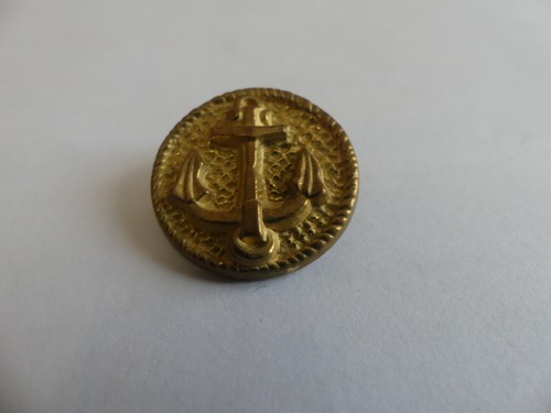 Bouton metal dore ancre - en,
