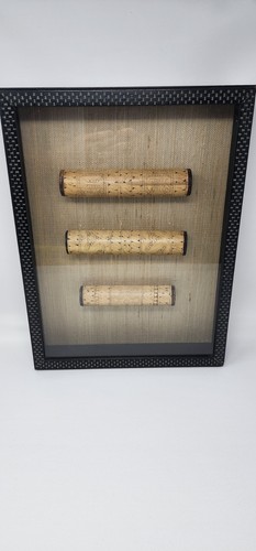 Framed tribal etched bamboo - tribal,