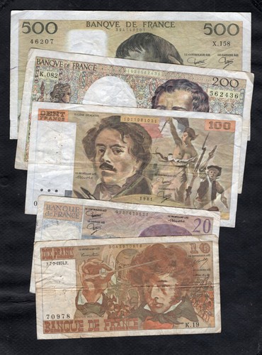 France lot billets - france, de