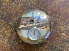 ANCIEN CADRE ROND verre bombé