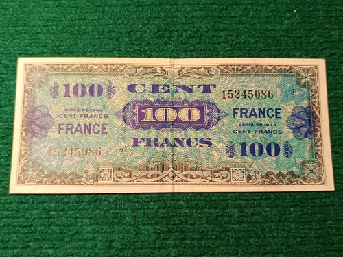 Billet 100 francs verso - billet,