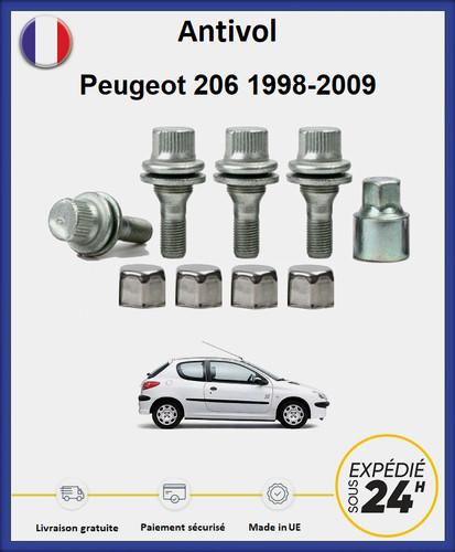 Ecrous antivol roues - ecrous,