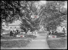 Plaque verre photo ancienne négatif noir et blanc 13x18 cm Luxeuil-les-Bains