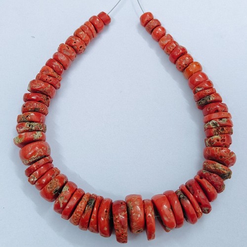 Perles corail vintage - perles,