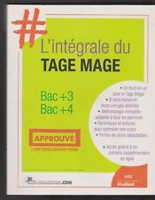 L'INTEGRALE DU TAGE MAGE BAC +3 BAC + 4 LIVRE