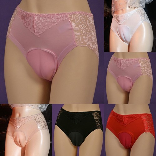 Slip transparent faux travesti