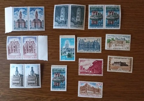 Lot timbres sites et - timbres, "sites