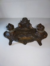 Ancien encrier double regule