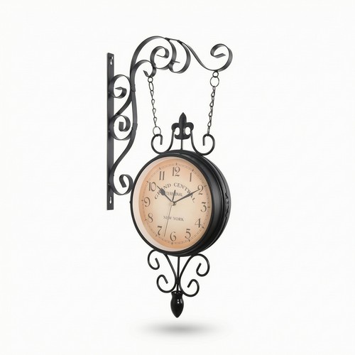 Horloge avec support fer - avec,