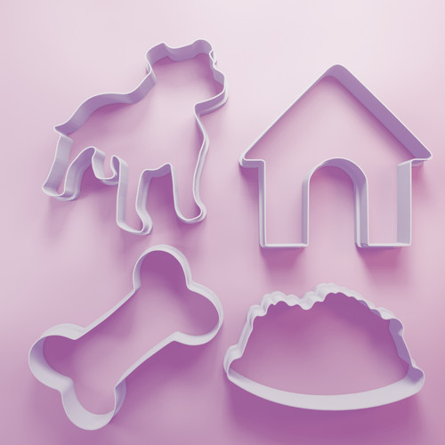 Chien staffie coupe biscuit - chien,