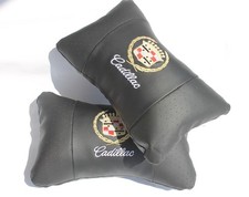 Cadillac appuie-tête soutien-cou oreillers PE cuir broderie logo voiture 1-4 ...