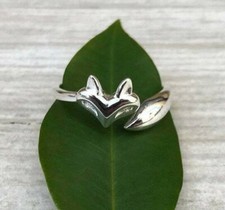 Bague renard véritable en