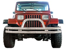 Pare buffles avant (Pare chocs) acier inox Jeep Wrangler YJ